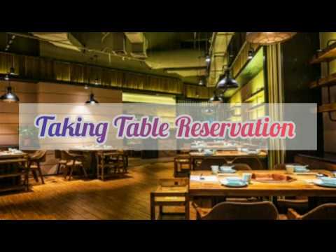 Taking Table Reservation