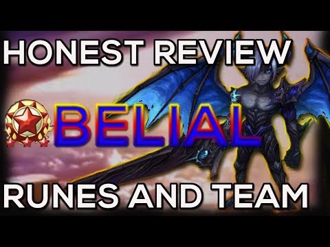 BELIAL Water Demon HONEST Review, Rune And Team - isengdudegame Summoners War