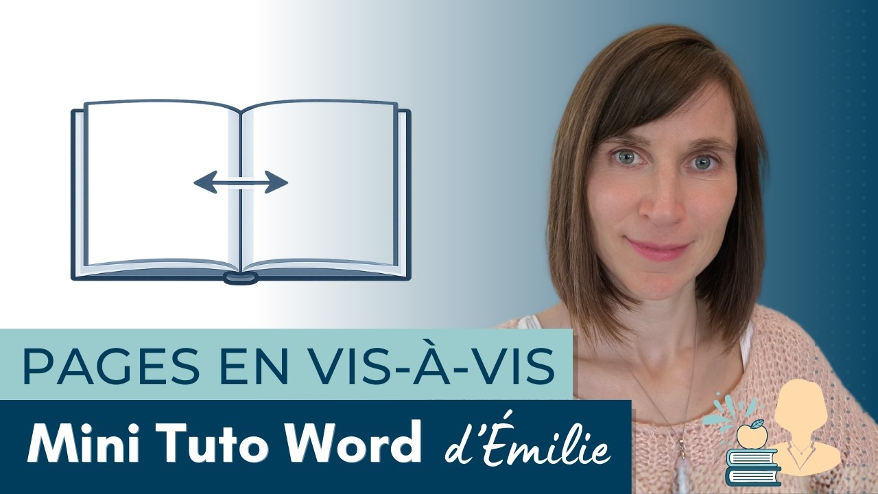 1 ▶️📐Comment régler les pages de ton livre en vis-à-vis (marges) sur Word
