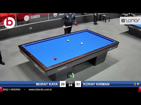 MURAT KAYA & KORAY KIRMAN Bilardo Maçı - 2022 ERKEKLER 1.ETAP-12.TUR