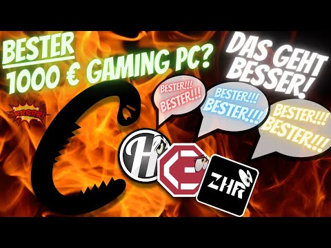 Hardwaredealz, Kreativeckes, and Zenchillis analyze the BEST €1000 gaming PC. It could be better!