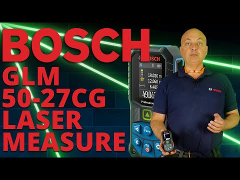Lazerinis atstumo matuoklis Bosch Bosch GLM 50-27 CG 2x1.5V video