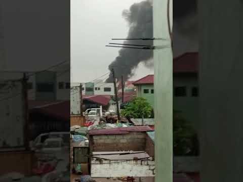 Odowna Rubber Market on fire amid flooding