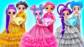 K-Pop Demon Hunters: Huntrix &amp; Saja Boys Wedding Outfit Makeover! 18 DIY Crafts for Dolls