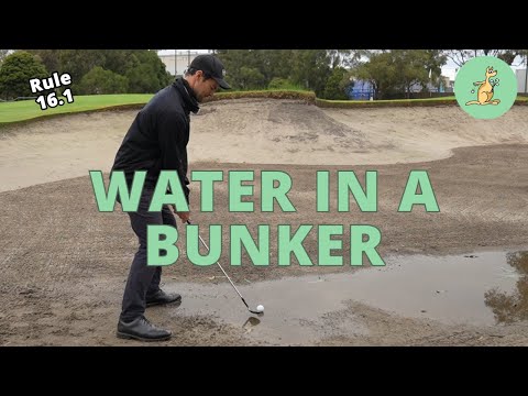 Water in a Bunker (BACK ON THE LINE OPTION HAS CHANGED) - Golf Rules Explained