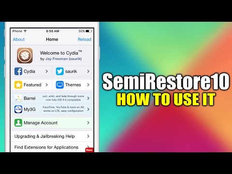 SemiRestore10 - How To Use It