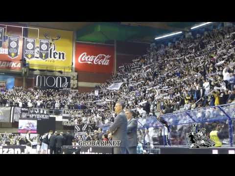 Grobari navijanje | Partizan -Szolnoki Olaj  23.03.2013