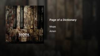 Page of a Dictionary