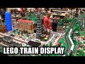 Huge LEGO Train City Built By 8 People Texas Brick Railroad