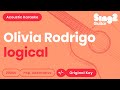 Olivia Rodrigo - logical (Acoustic Karaoke)