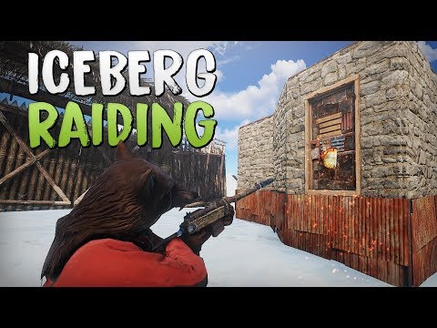 ONLINE RAIDING ICEBERG BASE! - Rust SOLO Survival