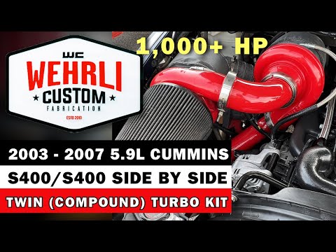 2003-2007 5.9L Cummins S400/S400 Side by Side Compound Turbo Kit