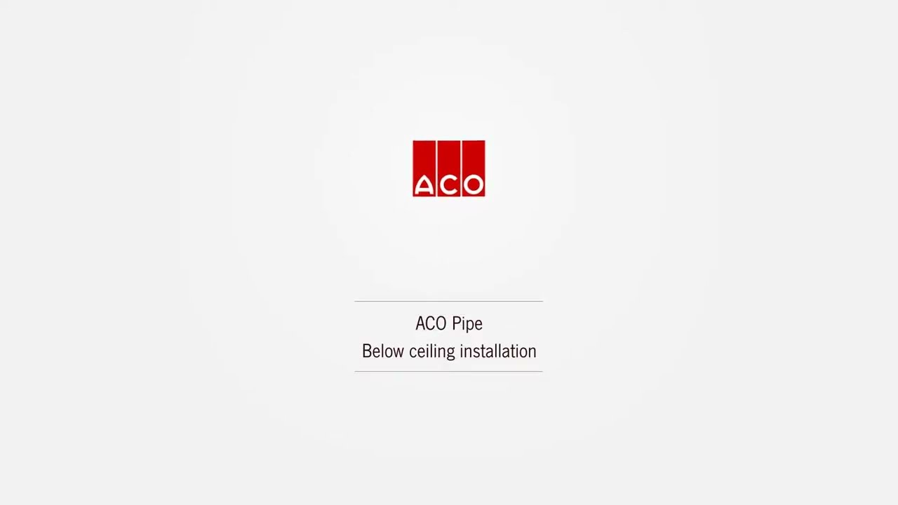 Ugradnja ACO Inox cevi ispod plafona