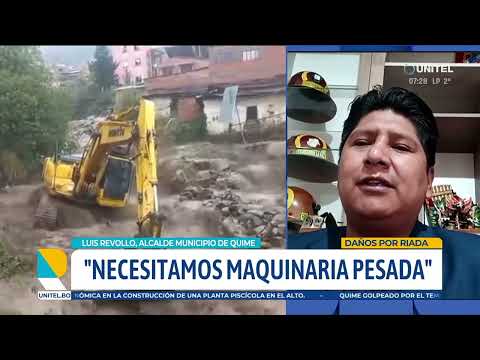 La Paz: Municipio de Quime se declara en emergencia por desborde río Kayuma