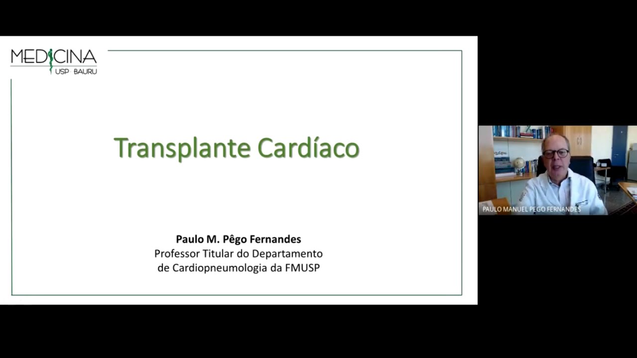 Aula Transplante Cardíaco. 3o Ano Medicina USP Baru.