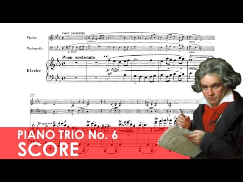 BEETHOVEN Piano Trio No. 6 in E-flat major (Op. 70, No. 2) Score