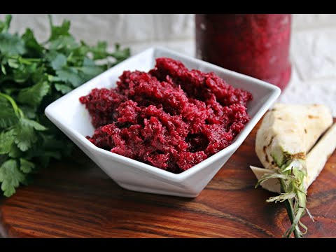 BEETLES WITH HORSERADISH #easter #preserves #recipe