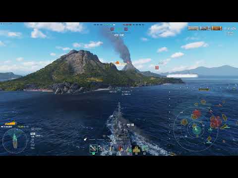 Colbert Minigun Cruiser Last Minute Win Nail Biter! | World of Warships