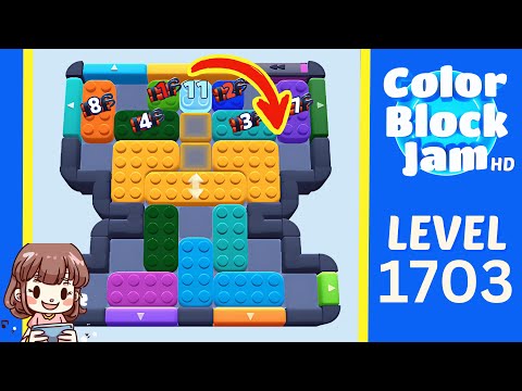 Color Block Jam Level 808 (1703) Solution Walkthrough