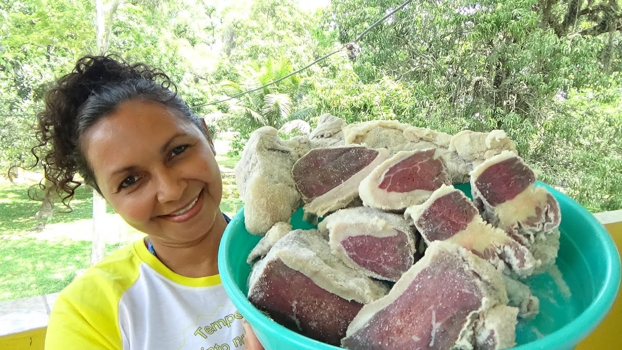 É TÃO FÁCIL FAZER CARNE DE SOL EM CASA I FICA UMA DELÍCIA I FIZ ACEBOLADA COM BAIÃO PRA ACOMPANHAR