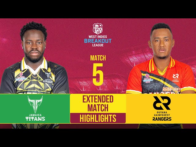 Extended Match Highlights | Jamaica Titans vs Guyana Rainforest Rangers  |