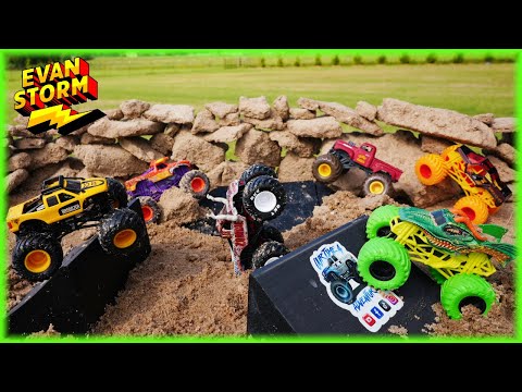 Let's Build a Monster Truck  Arena with Custom Ramps