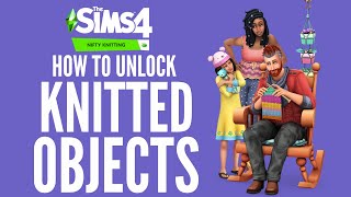 How to UNLOCK All Knitted Objects in The Sims 4: Nifty Knitting (Using Cheats) 🧶 #TheSims4