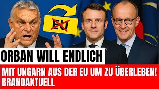 EU Beben! Ungarn verkündet offiziell den Austritt – Brüssel reagiert fassungslos!