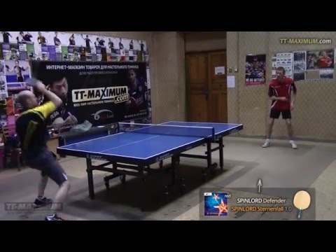 SPINLORD Sternenfall 1.0 mm - подрезки по топспину на SPINLORD Defender