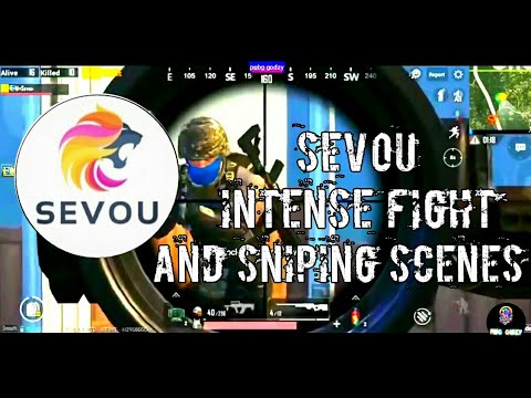 | SEVOU INTENSE FIGHT AND SNIPING SCENES | PUBG MOBILE |  (credits sevou)🔫💙