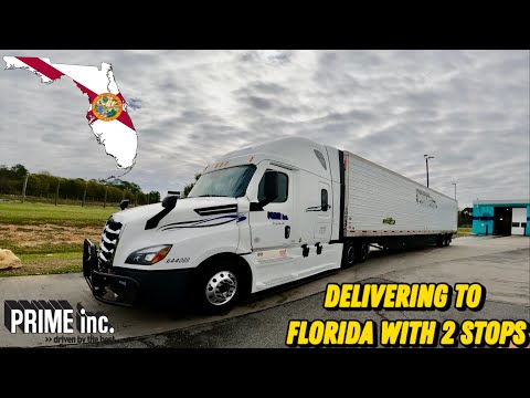 Delivering To Florida With 2 Stops 🐊 🌴 ☀️| Prime INC.