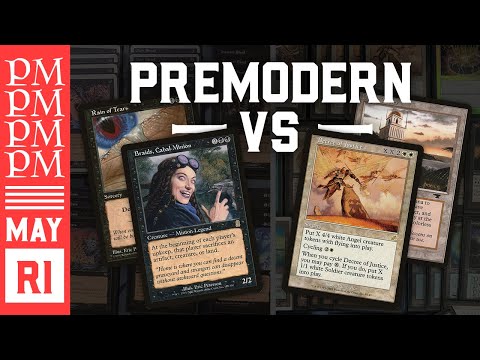 Mono Black Control vs UW Tron - Round 1 - May Premodern MTG Tournament
