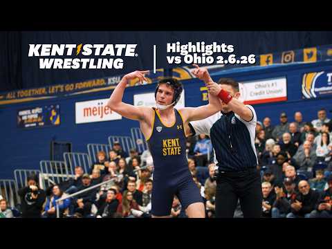 Kent State Wrestling Tri-Meet vs. Ohio | 2.6.26 | Highlights