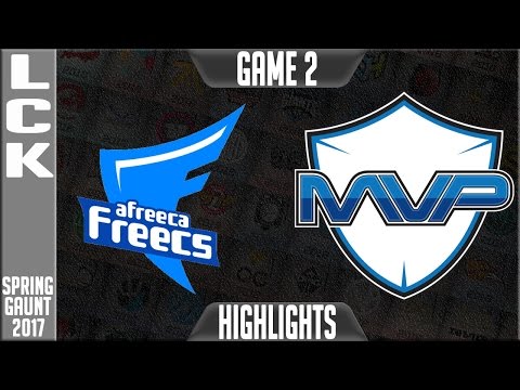 Afreeca Freecs vs MVP Highlights Game 2 - LCK Spring Playoffs 2017 AFS vs MVP G2
