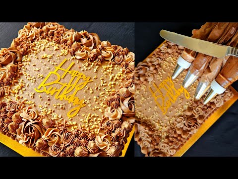 Beautiful creation within 5 minutes/Easy cake decorating