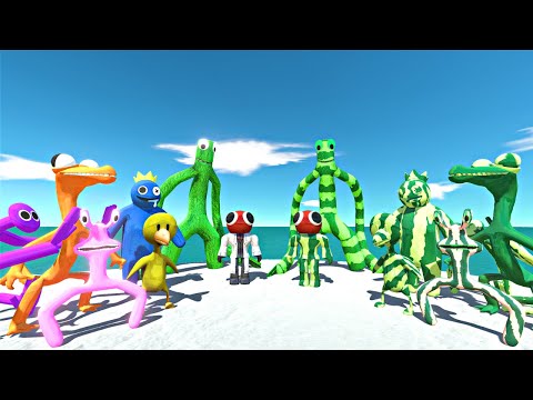 Rainbow Friends War | Rainbow Friends vs Plant Itself - Animal Revolt Battle Simulator