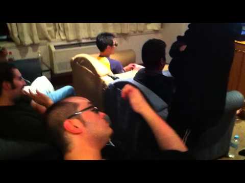 Shadowloo Showdown Gamerbee and Mago in our hotel room teaching us how to play!