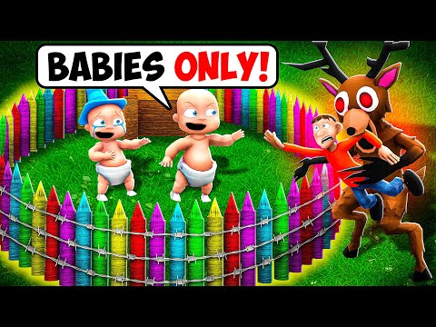 BANNING DADDY from Our BASE in 99 Nights in the Forest!