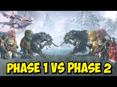 ALL Phase 1 VS Phase 2 Boss Fights (Part2) - Black Myth Wukong Fight