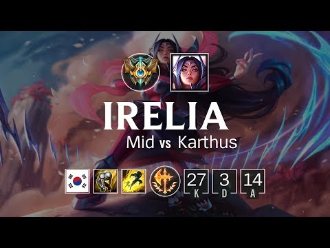 Irelia Mid vs Karthus - KR Challenger Patch 8.12