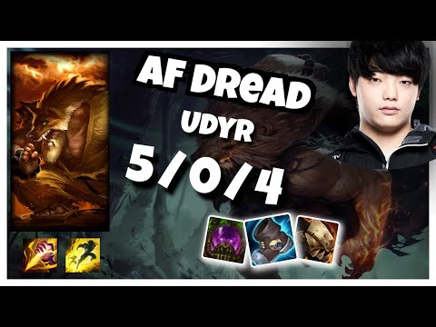 Udyr vs Rek'Sai AF Dread JUNGLE (5/0/4) - v11.2