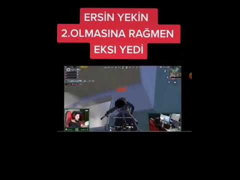 ERSİN YEKİN 2. OLMASINA RAĞMEN EKSİ YİYOR#ersinyekin#pubgmobile#furypubg