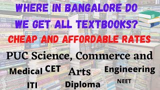 Cheap and best place to buy textbooks in Bangalore | PU,CET ,NEET ,Diploma,ITI ,