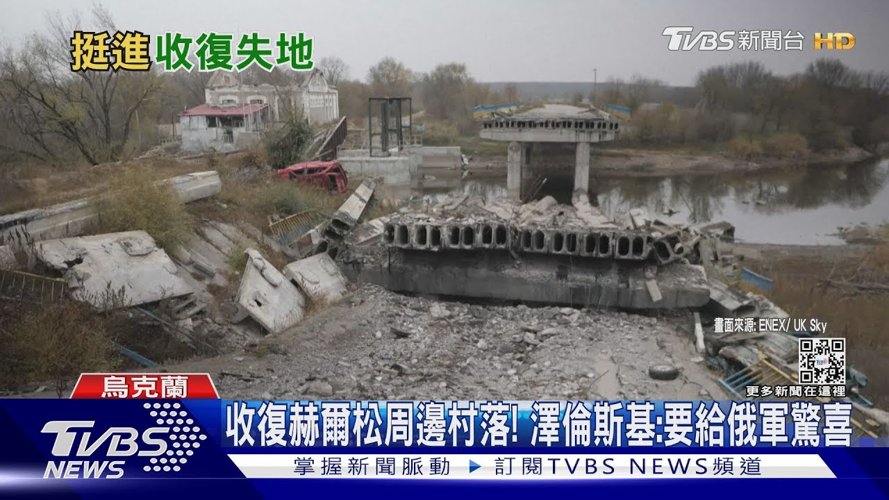 烏收復赫爾松衛星城鎮! 俄軍邊撤邊炸毀橋梁