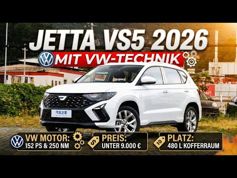 2026 Jetta VS5 mit VW-Technik | Kompakt-SUV für unter 9.000 €
