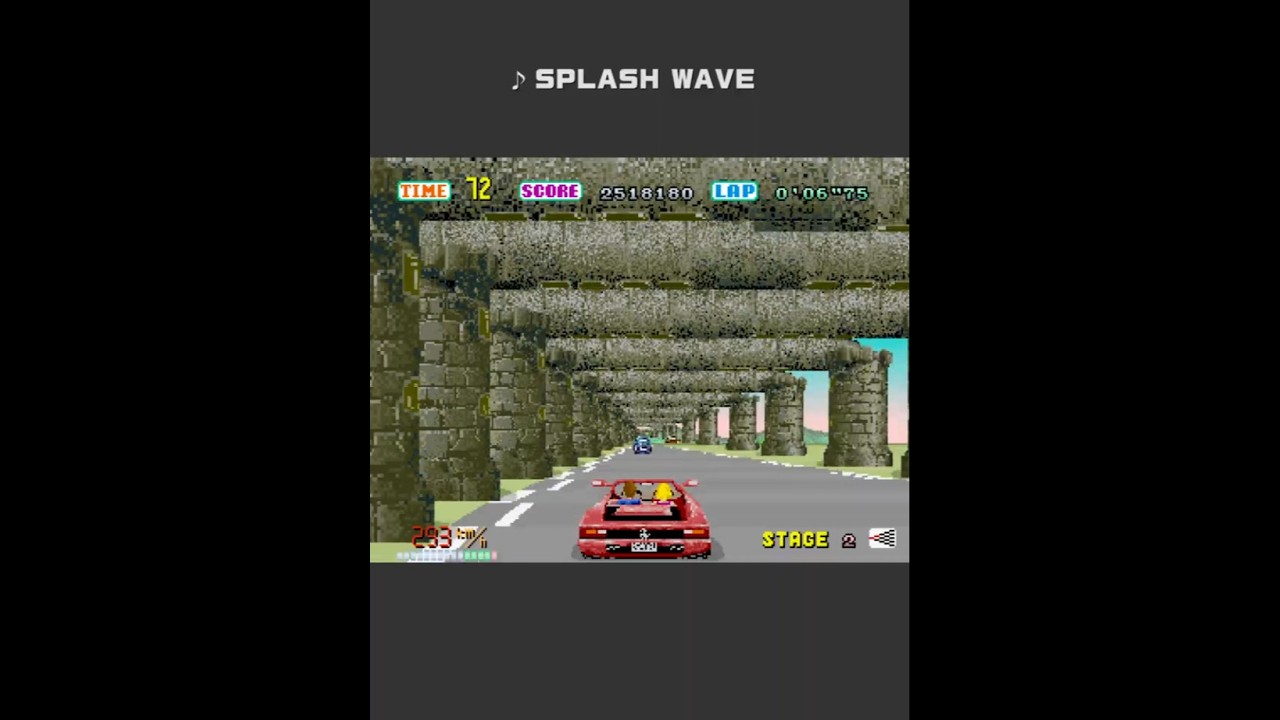 1986 [Short] アウトラン / OutRun (BGM: Splash Wave) #アウトラン #OutRun #Sega