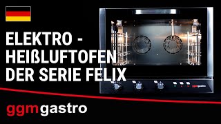 Electric Commercial Bakery Convection Oven with Steam Injection - Manual Controls - 1 Baking Chambers - 4x GN 1/1 or 600x400mm (EN 60x40)