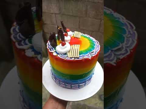 #cake #trending #shorts #cakedecoration #rainbowcake #birthdaycake #birthdaycake #mycakestories