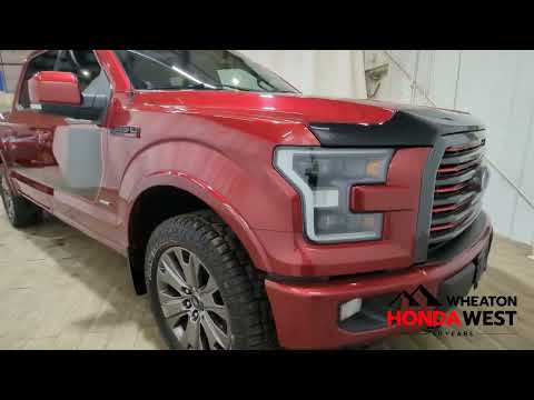 2016 Ford F-150 4WD SuperCrew Styleside 5-1/2 Ft Box Lariat in Red for sale at Wheaton Honda West in Calgary, AB