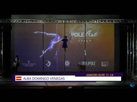 Pole art Italy 2020 subcampeona Élite júnior Alba Domingo
